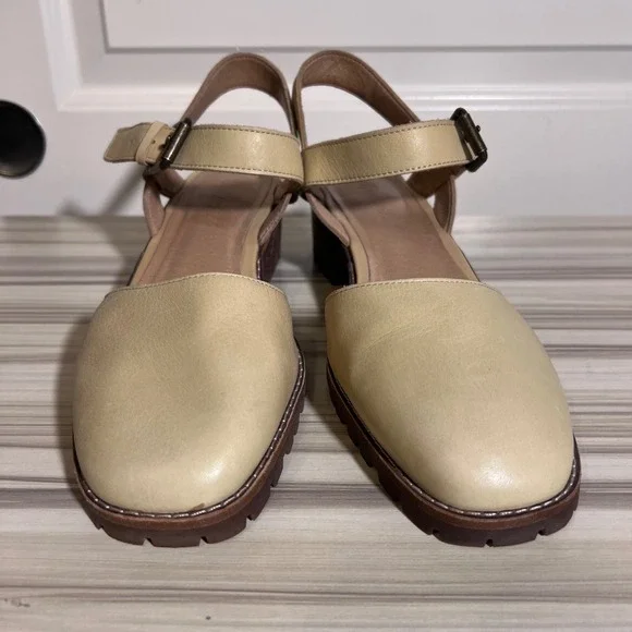 Madewell The Claudie Lugsole Mary Jane in Earthen Sand, Size 11